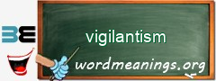 WordMeaning blackboard for vigilantism